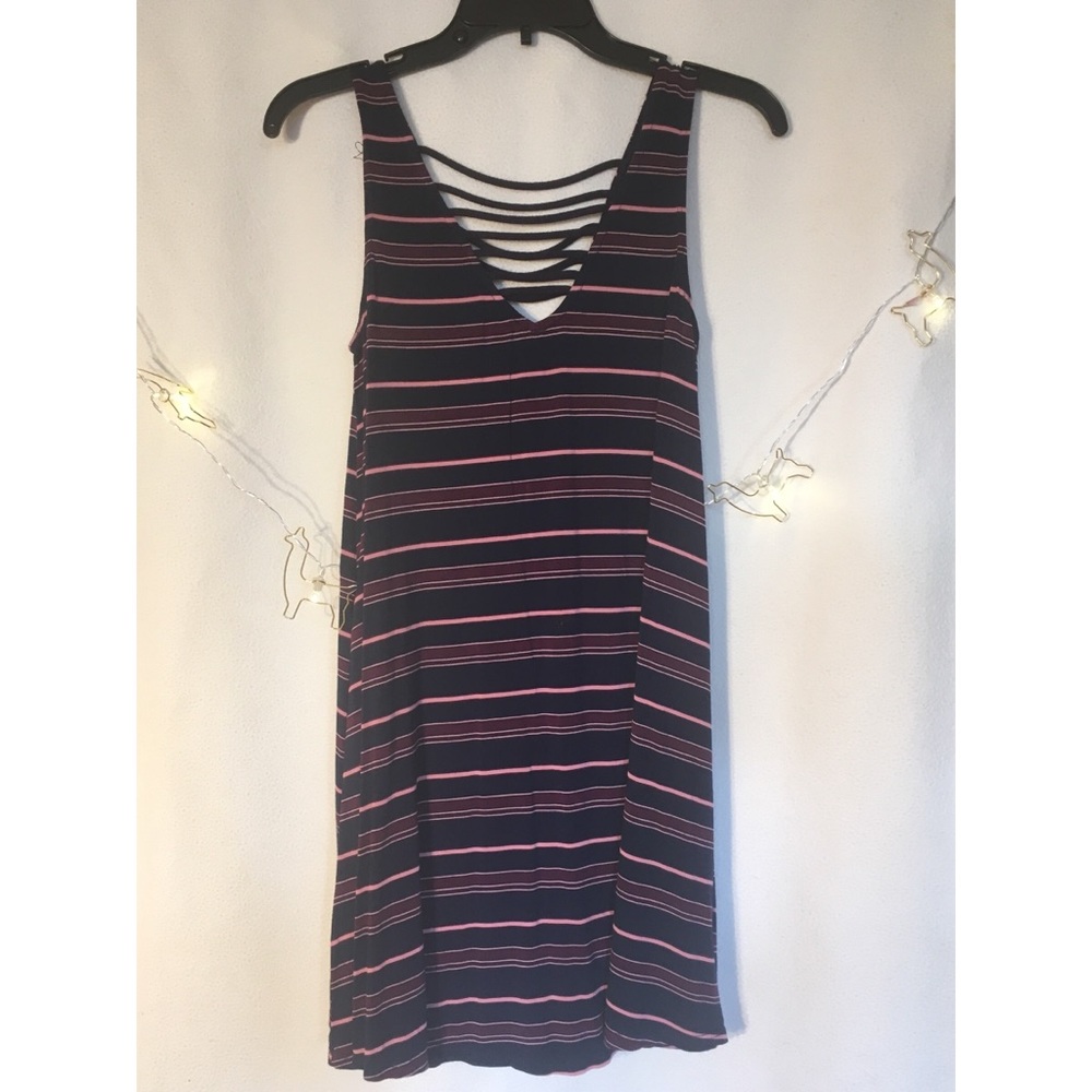 Socialite XS Navy Stripped Strappy Summer Dress